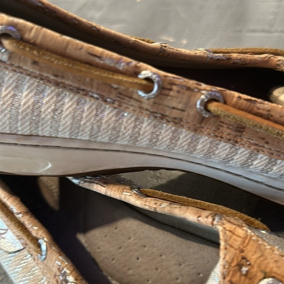 Sperry Top-sider Angelfish Boat Shoes Cork and Gray Size 9.5 - Picture 2 of 7